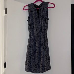 LOFT Navy printed tank dress